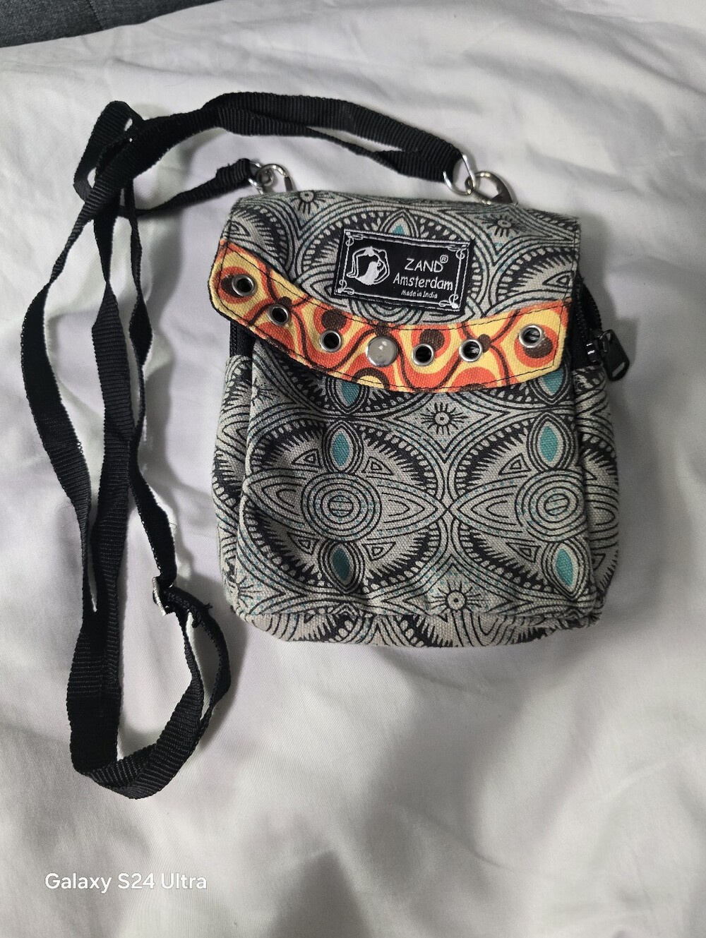 Zand Amsterdam Cotton 0Crossbody Festival Bag Made India Cotton Tribal Design